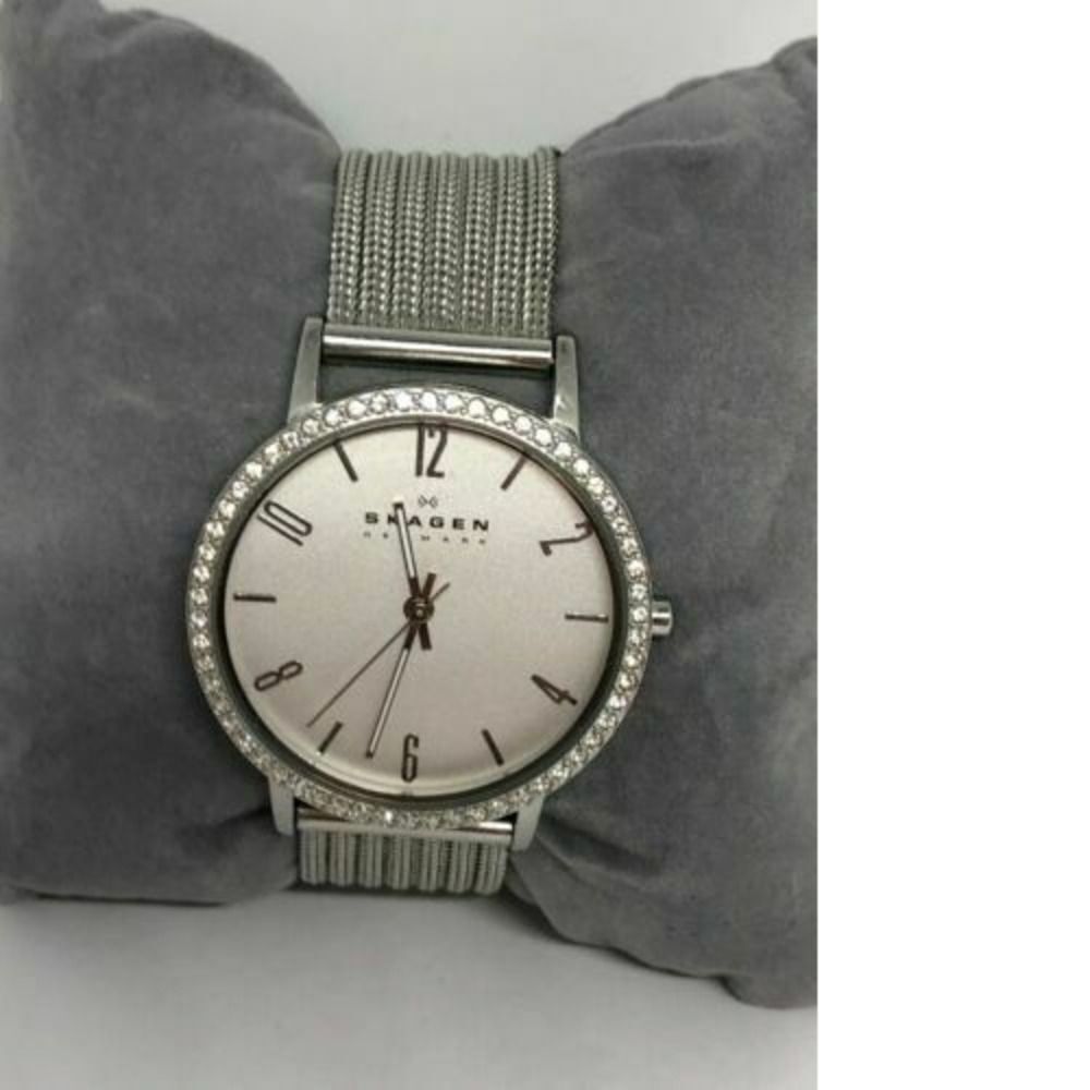 Skagen SKW2284 Women Silver Stainless Steel Analog Dial Quartz Wrist Watch Bb634